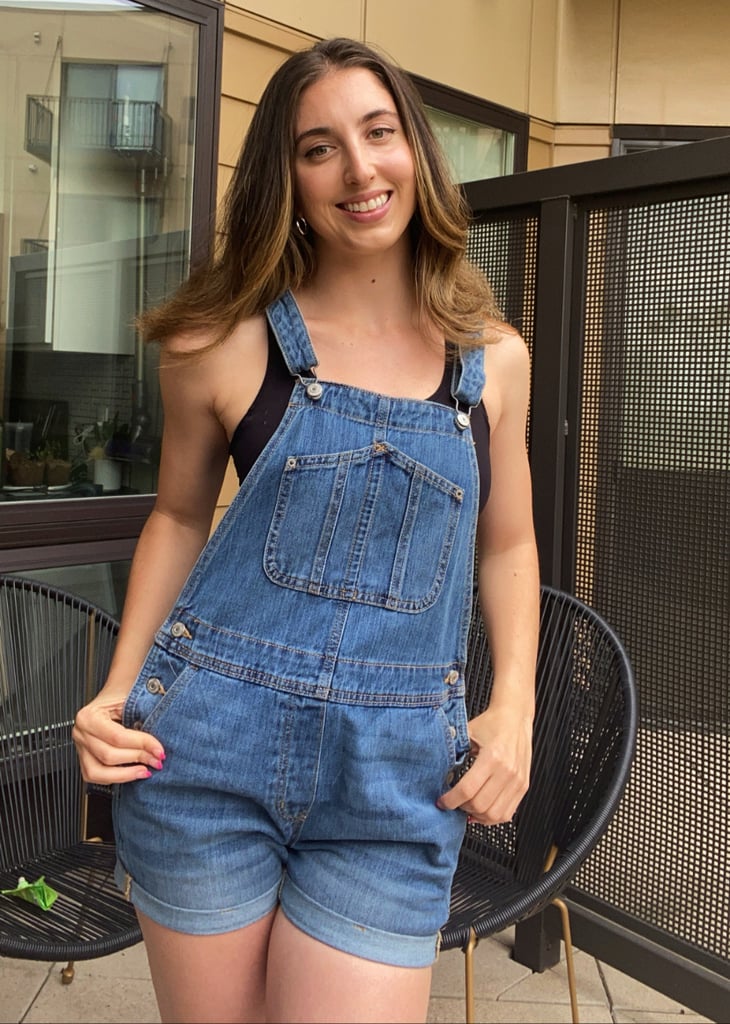 Old Navy Jean Short Overalls I Editor Review POPSUGAR Fashion