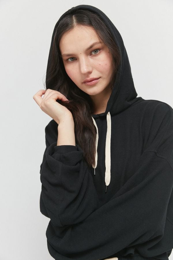out from under cropped hoodie