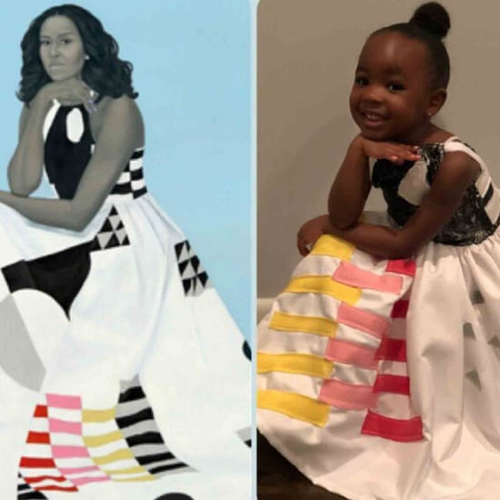 Girl Dresses Up as Michelle Obama For Halloween