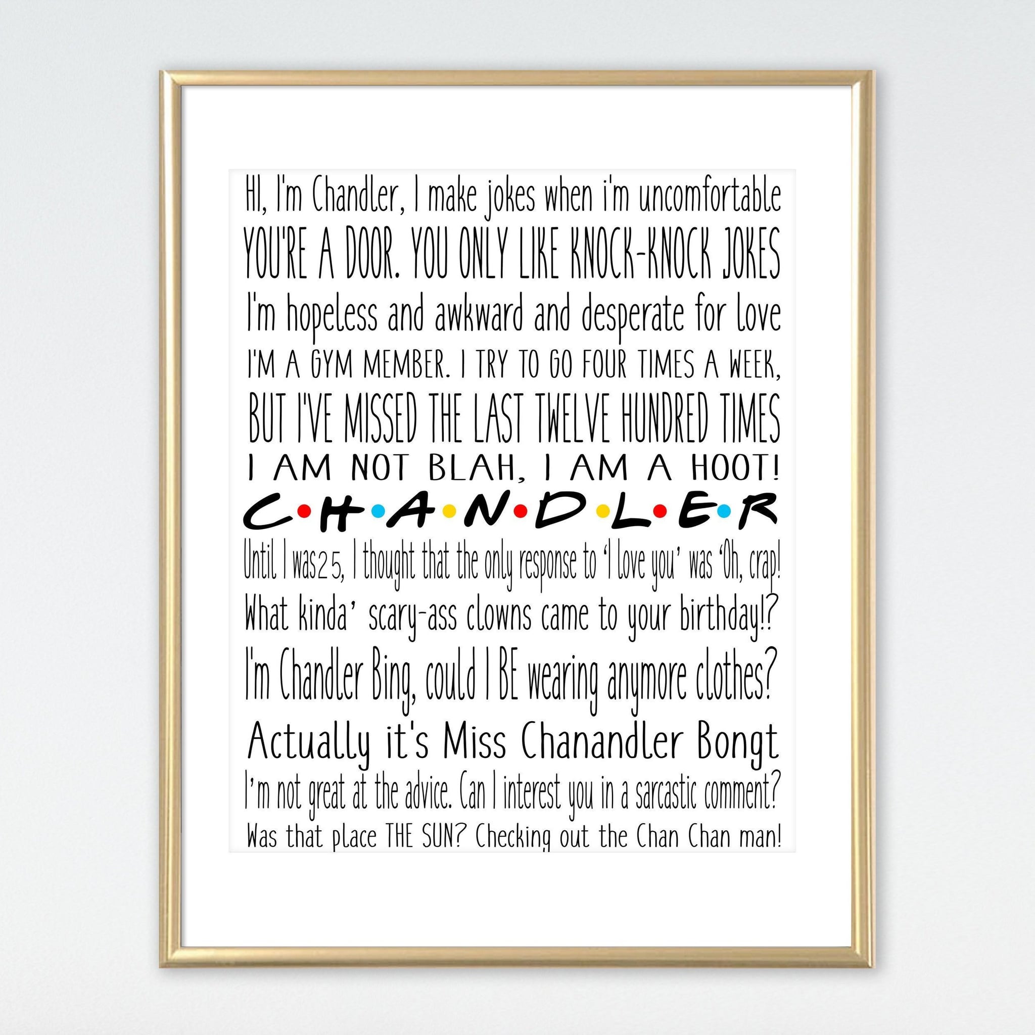 Friends Chandler Quotes QuotesGram