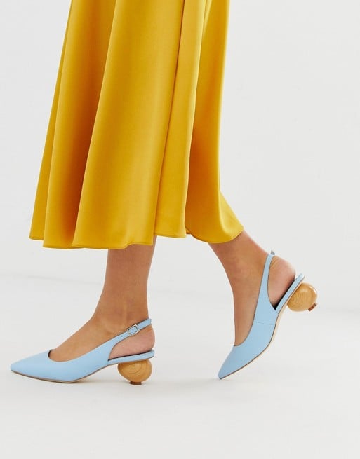 ASOS Design Sphere Slingback Ball Heels