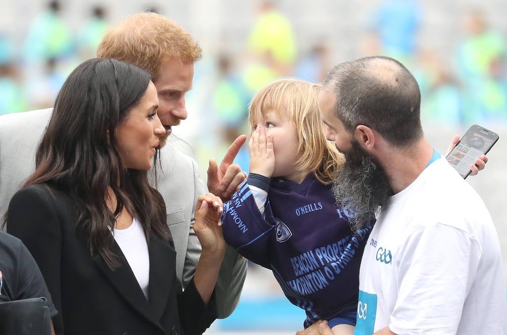 Kid Touching Meghan Markle's Hair in Ireland