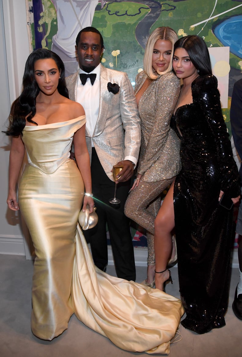 Kim Kardashian, Diddy, Khloé Kardashian, and Kylie Jenner at the Party