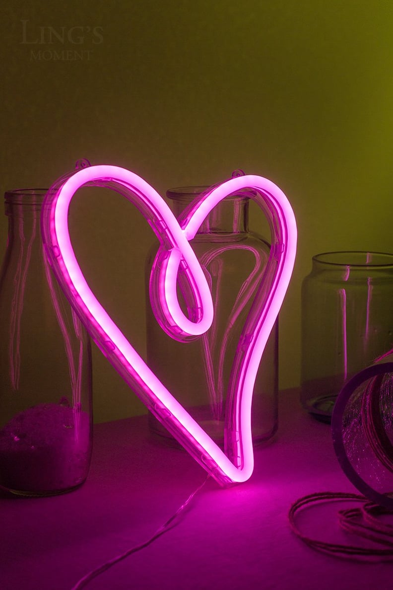 Heart-Shaped Neon Wedding Sign