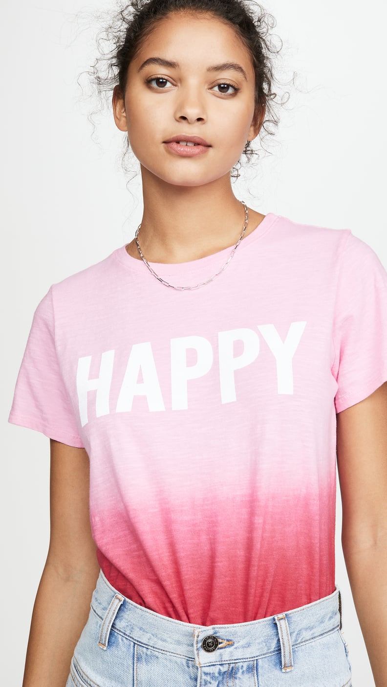 Cinq a Sept Tous Les Jours Dip Dye Happy Tee