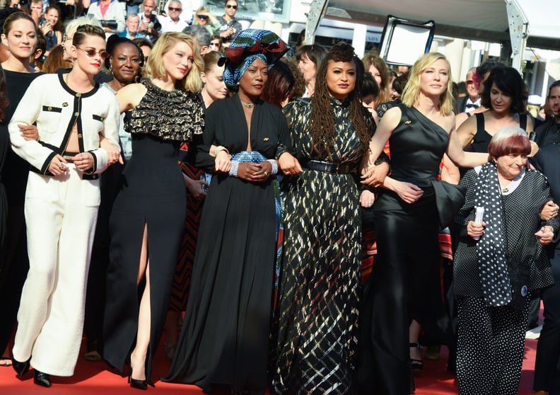 Haifaa al-Mansour, Kristen Stewart, Léa Seydoux, Khadja Nin, Ava DuVernay, Cate Blanchett, and Agnes Varda
