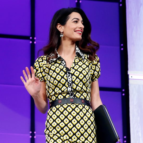 Amal Clooney Diane von Furstenberg Printed Dress