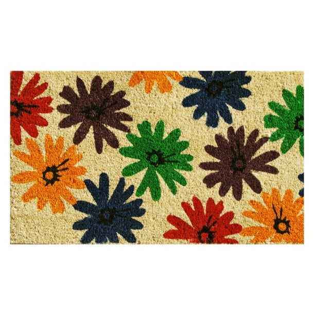 Calloway Mills Colorful Daisies Outdoor Doormat 17" x 29"