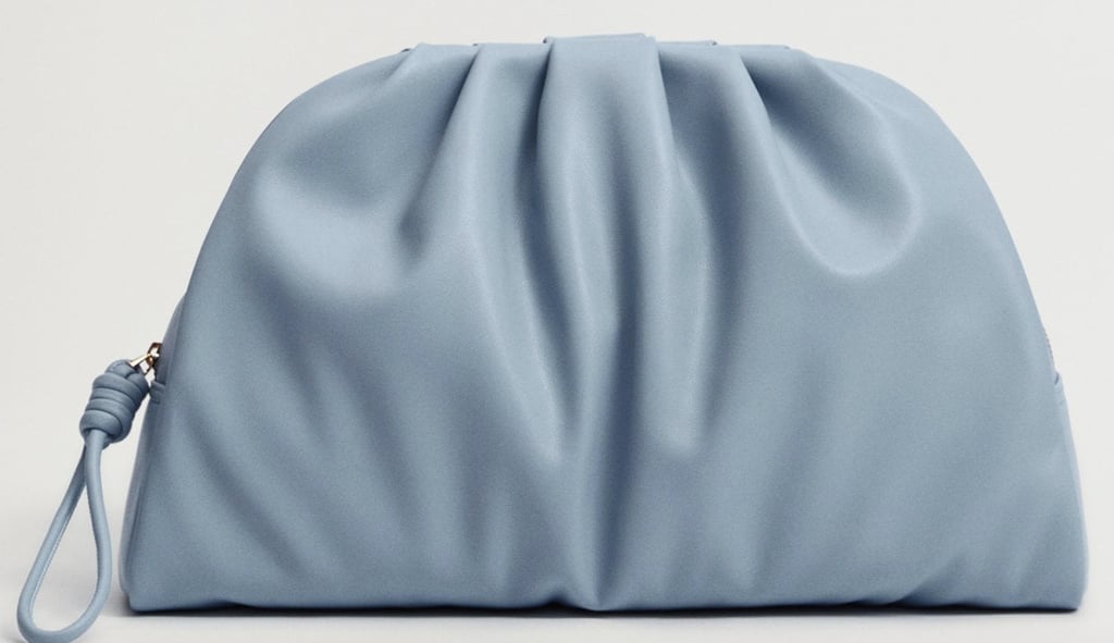 Mango Pleated Volume Clutch