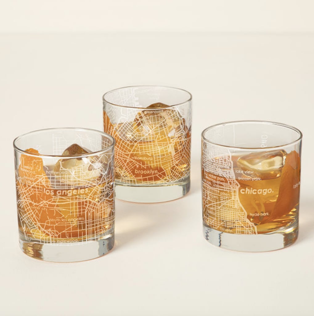 A Whiskey Gift: City Map Glass