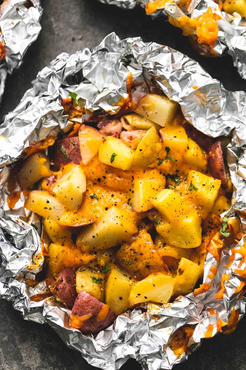 Bacon Cheddar Potatoes in Foil