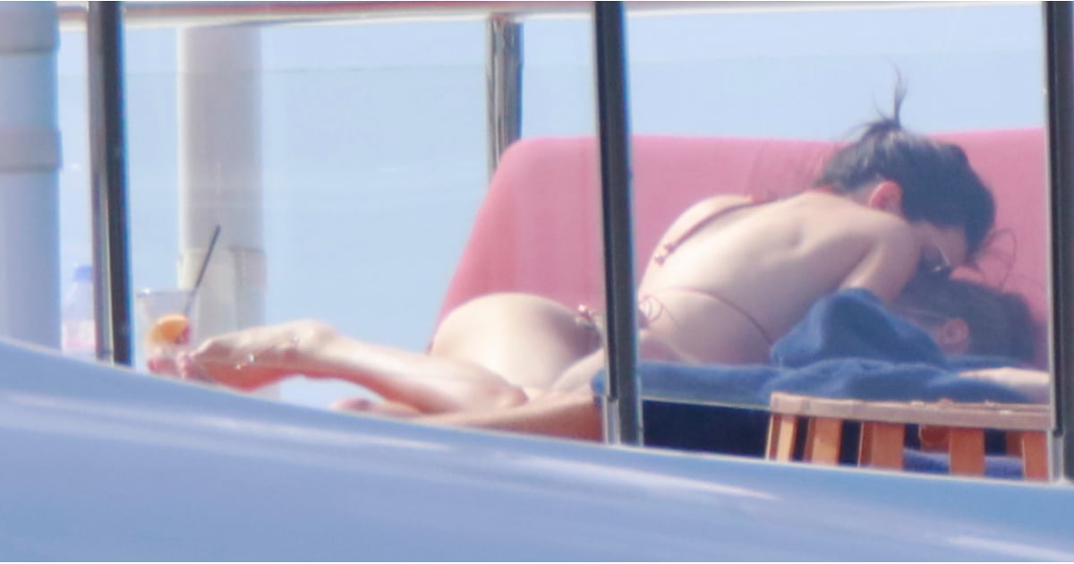 Kendall Jenner And Harry Styles Get Cozy On A Yacht Popsugar Celebrity