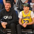 Romeo and David Beckham Went to a Lakers Game and Posed Like Literal Twins the Whole Time