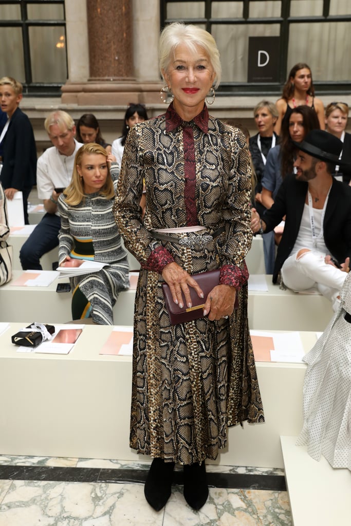 Helen Mirren at the Victoria Beckham London Fashion Week Show