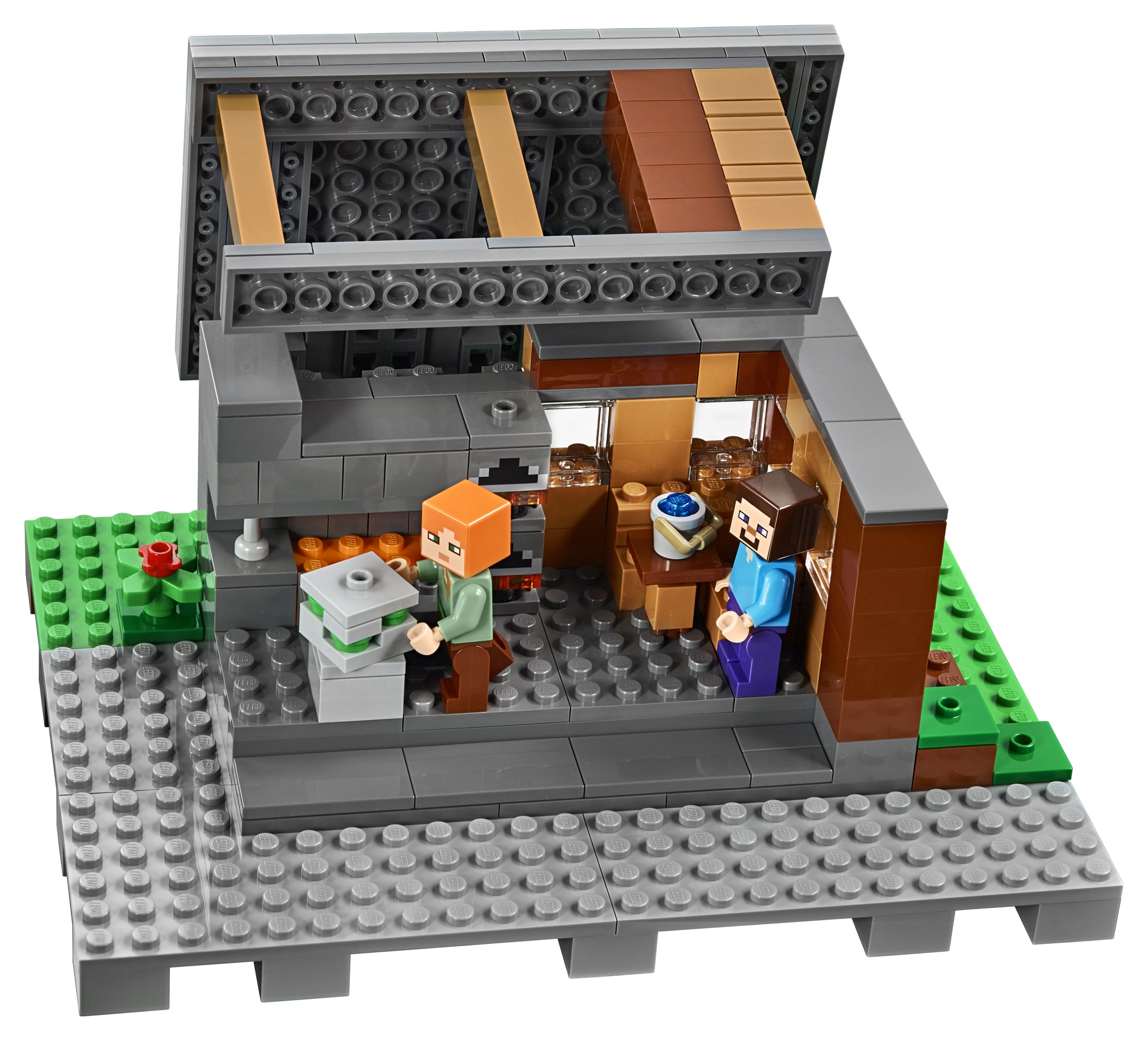 Pictures Of Lego Minecraft The Village Set Popsugar Family