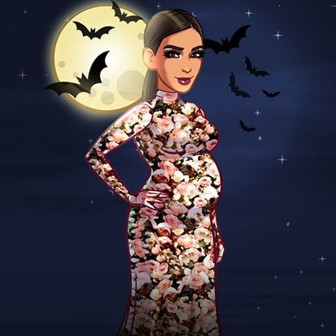 Kim teased her costume with this "sneak peek" from her game.