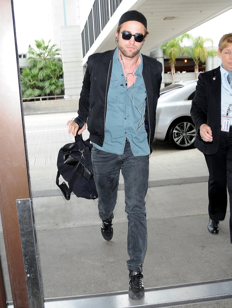 On Monday, Robert Pattinson made his way into LAX.