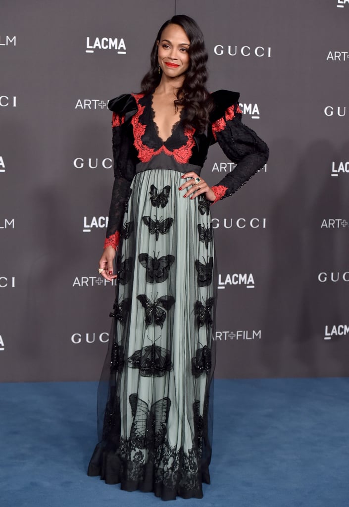 Zoe Saldana at the 2019 LACMA Art + Film Gala