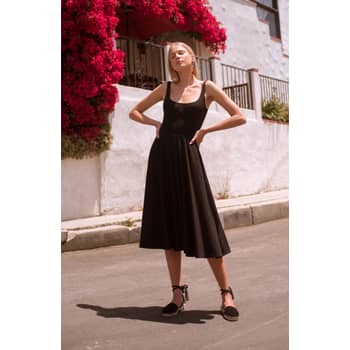 Reformation Rou Midi Fit & Flare Dress