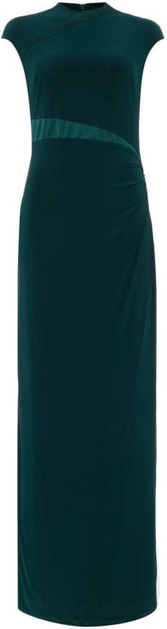 Lauren Ralph Lauren Jersey Gown With Silk Charmeuse