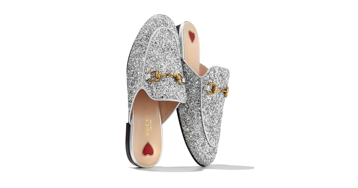 gucci princetown glitter