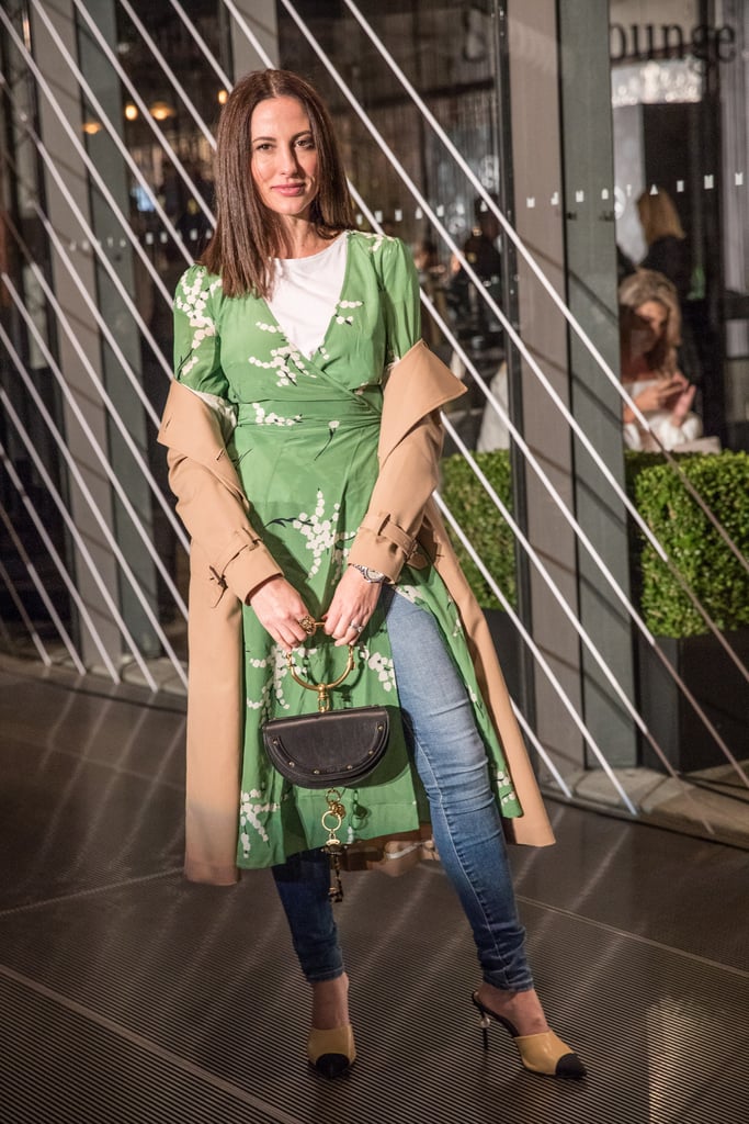 Let your trench slip off your shoulders to highlight your many layers.