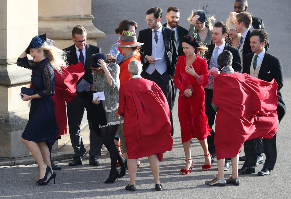 Wind at Princess Eugenie's Wedding Pictures Oct. 2018