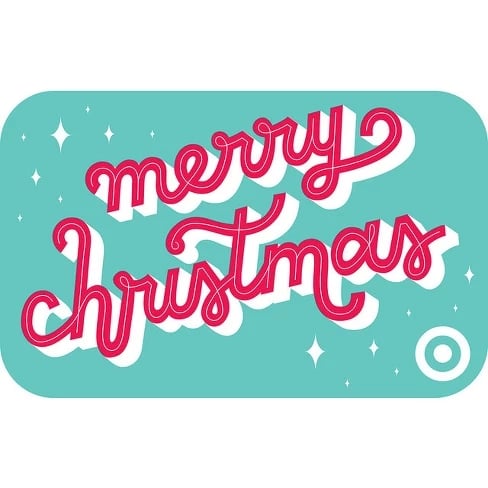 Cursive Merry Christmas Gift Card