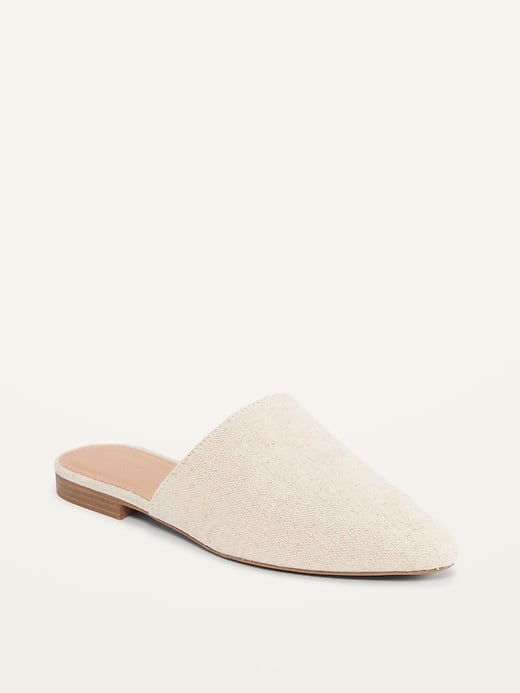 Old Navy Linen Blend Pointed Toe Mules