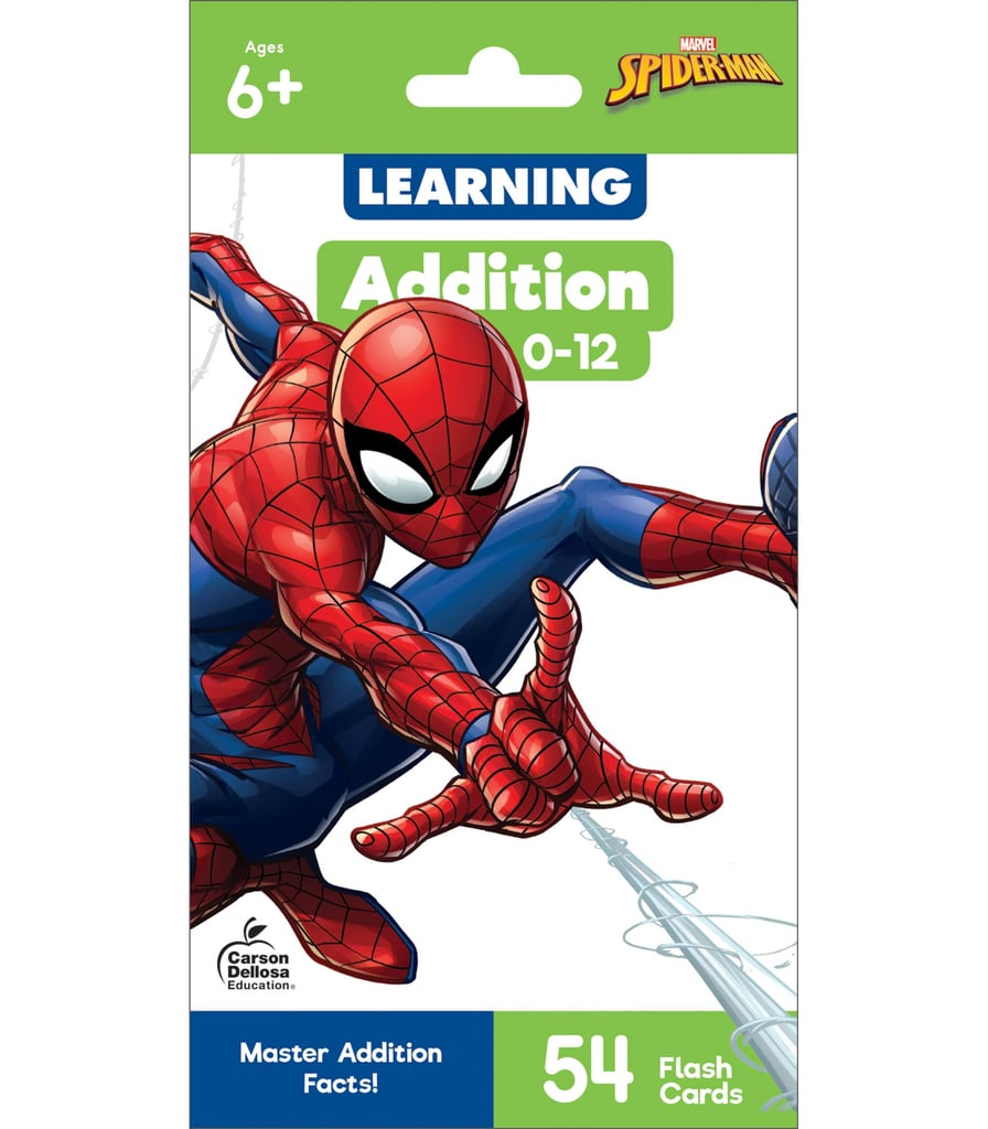 Marvel – Addition 0–12 Flash Cards, Spider-Man, Ages 6+