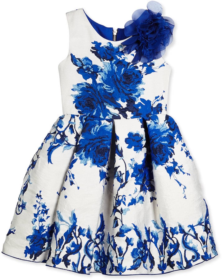 Floral Brocade Party Dress