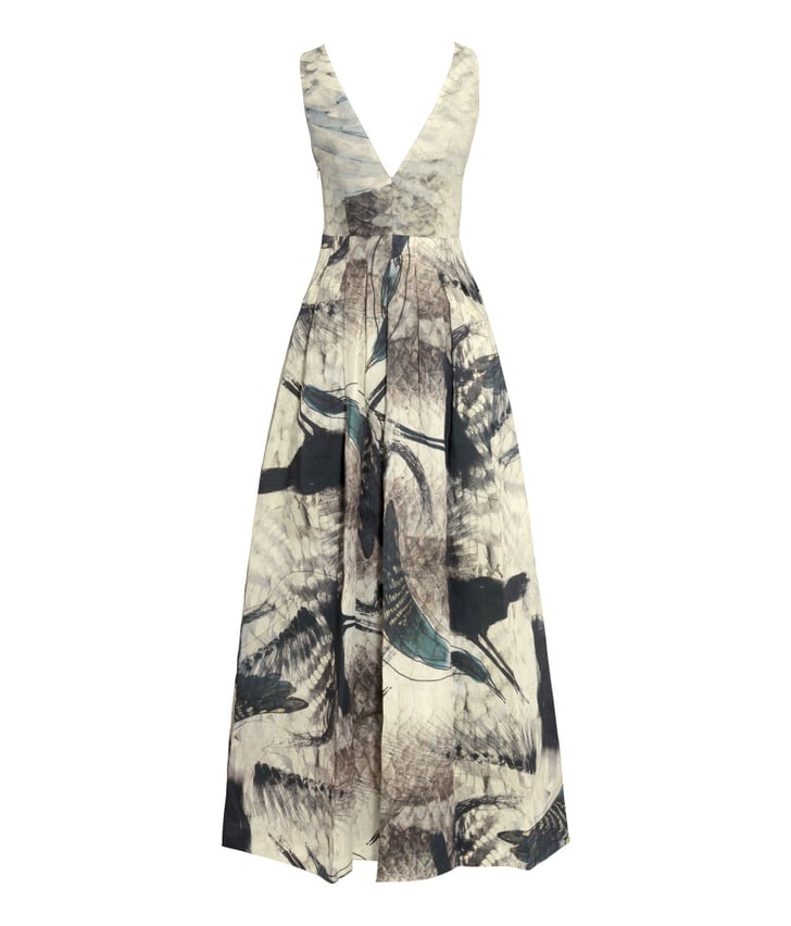 H&M Patterned Silk-Blend Dress ($299) | Olivia Wilde Wearing H&M ...