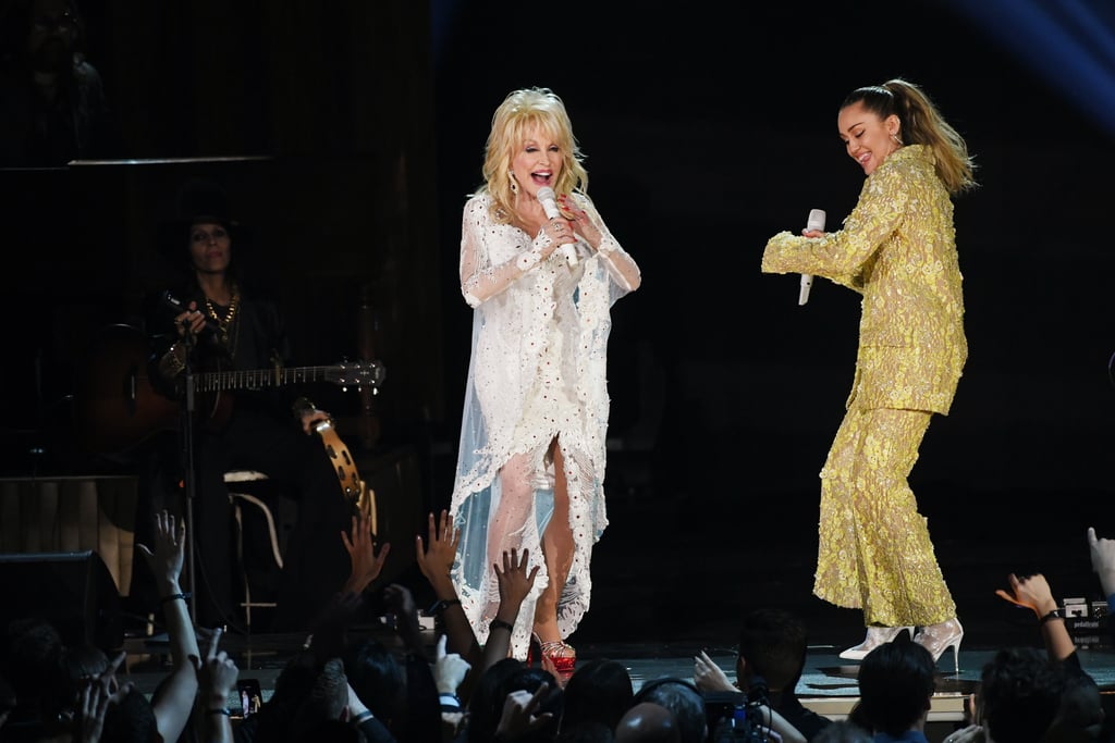 Miley Cyrus Outfit During Dolly Parton Tribute 2019 Grammys