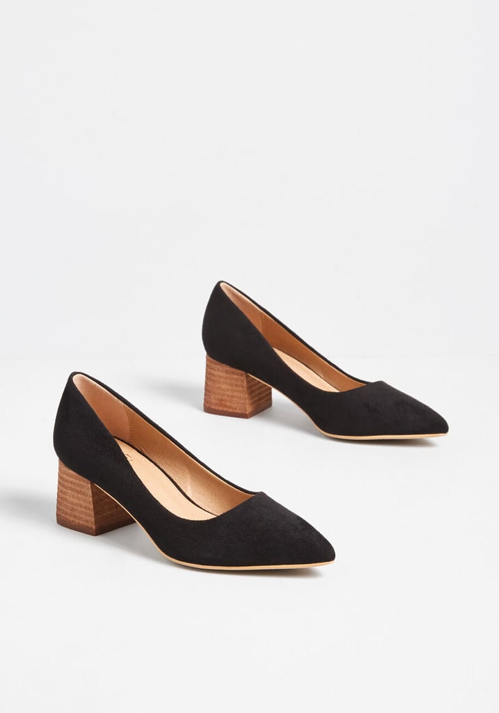 comfiest black heels