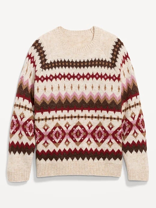 Cozy Shaker-Stitch Pullover Sweater for Women