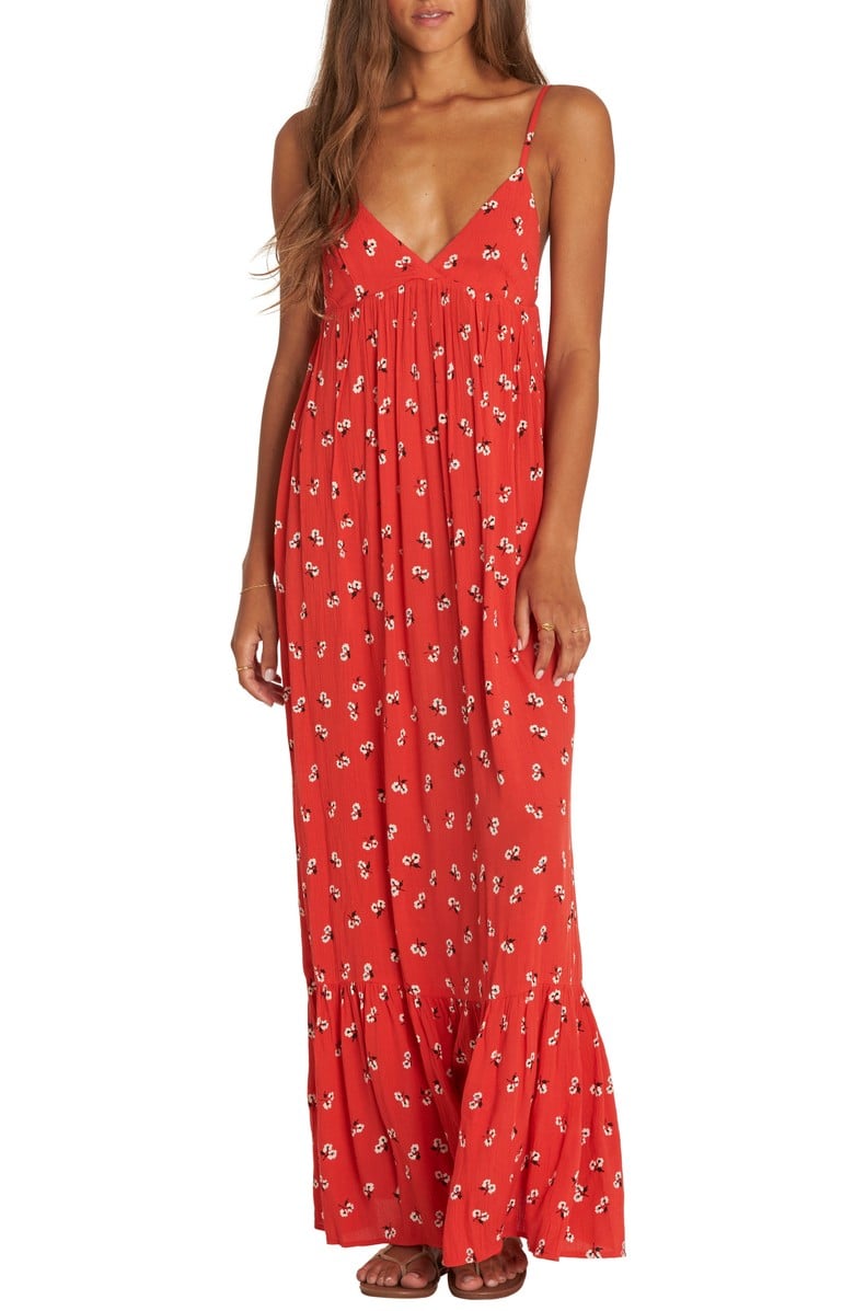 Billabong Flamed Out Print Maxi Dress