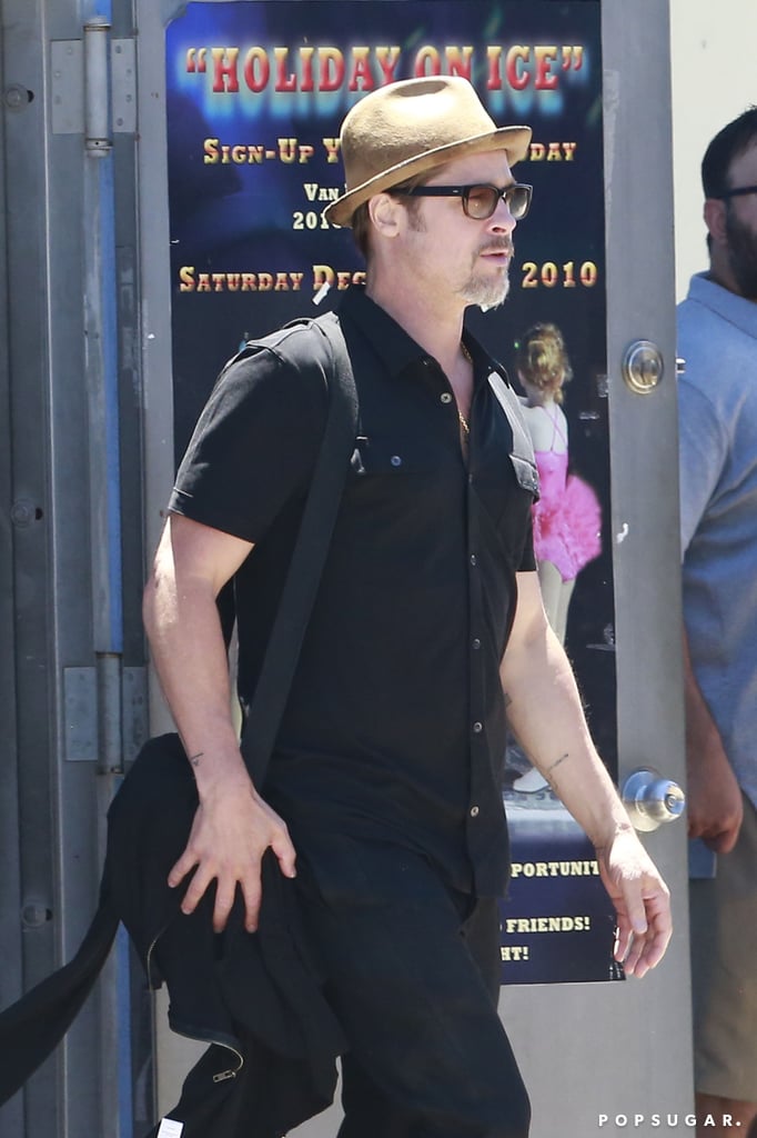 Angelina Jolie and Brad Pitt at Twins' Birthday 2015 Photos