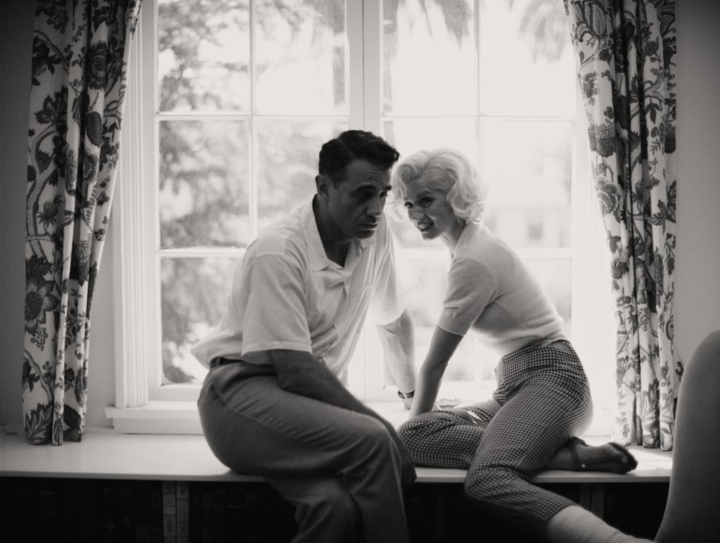 Ana de Armas as Marilyn Monroe and Bobby Cannavale as Joe DiMaggio