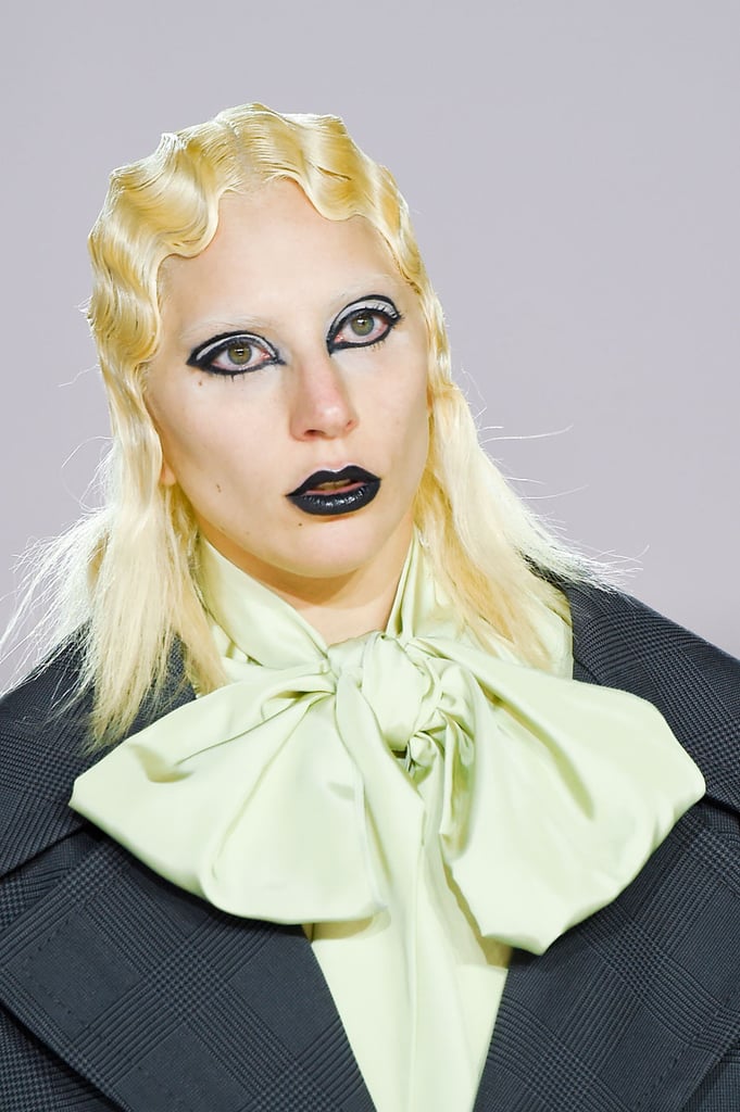 Lady Gaga's Hair and Makeup at Marc Jacobs Fall 2016
