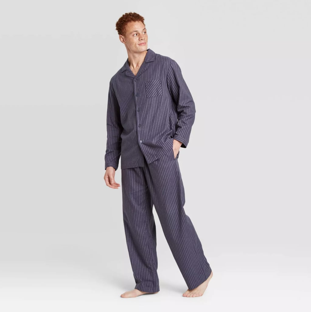 Striped Woven Flannel Poplin Pajama Set | Best Christmas Gifts For Men ...