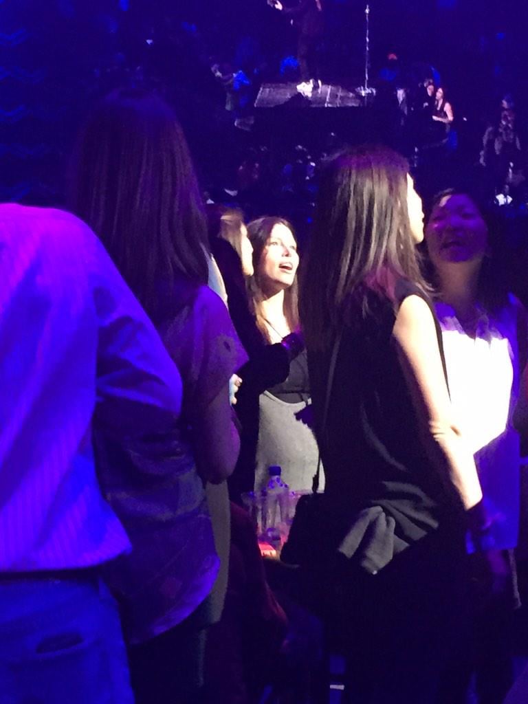 Jessica Biel's Baby Bump at Justin Timberlake Concert