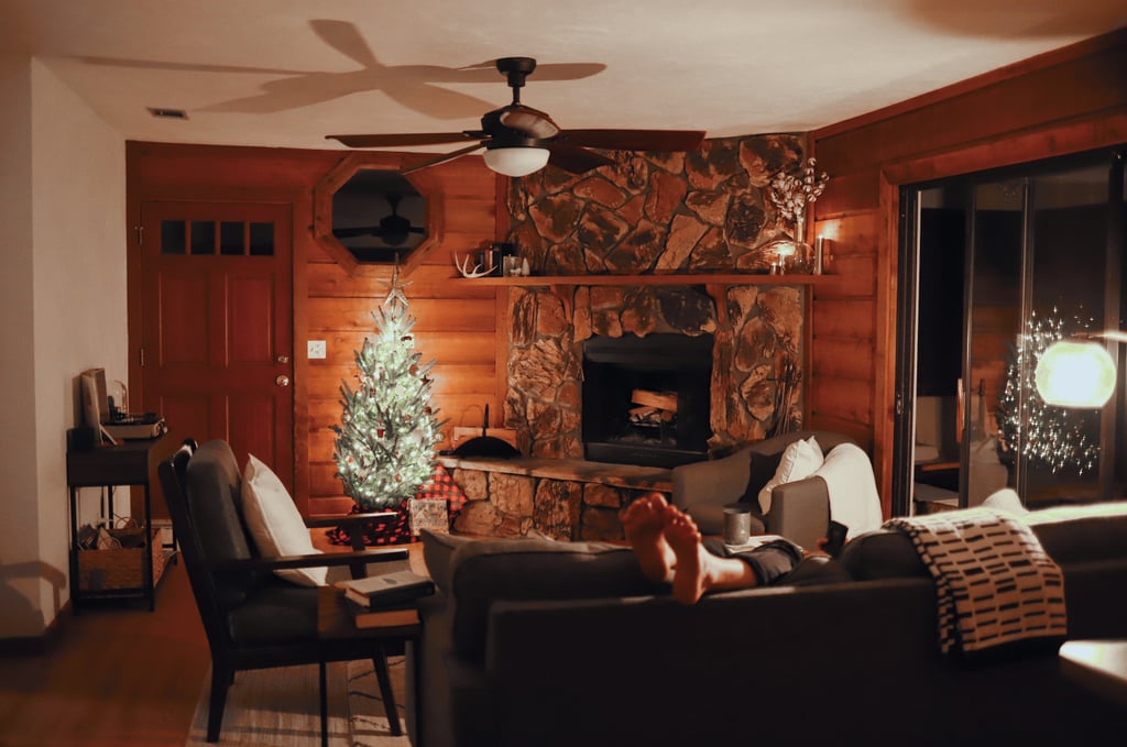 Cosy Fireplace Zoom Background