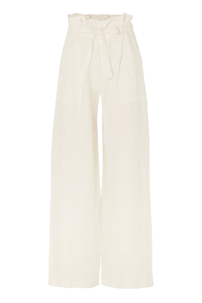 Nili Lotan Esmae Linen Wide-Leg Pants | Are Leggings Pants? | POPSUGAR ...