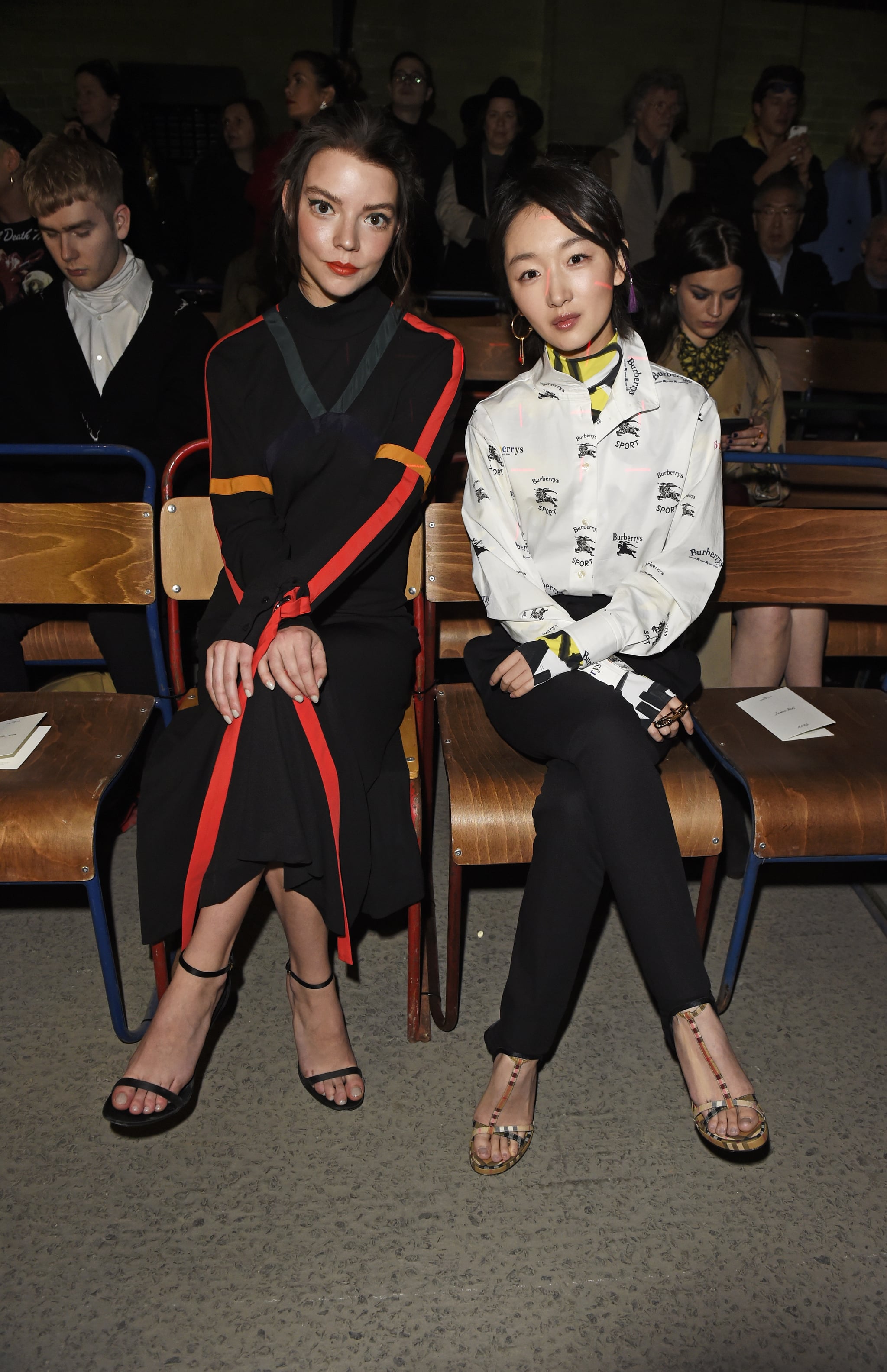 Anya Taylor-Joy and Zhou Dongyu  Christopher Bailey's Burberry