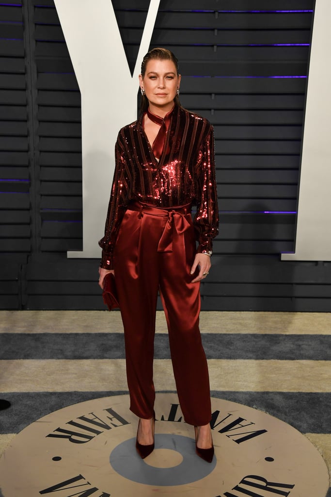 Ellen Pompeo at the 2019 Vanity Fair Oscars Party