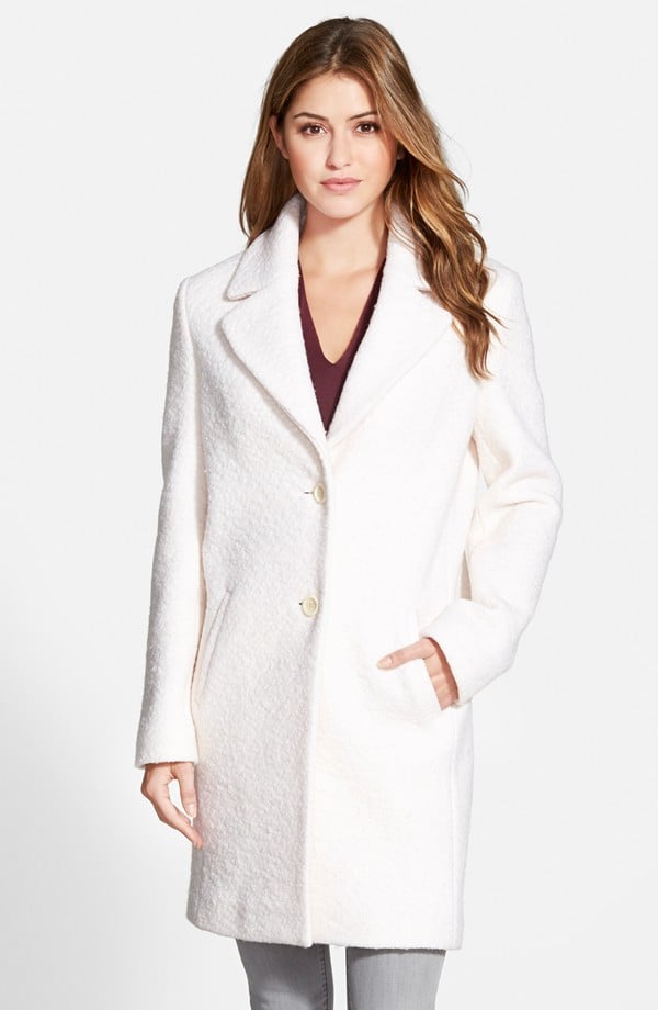 T Tahari Chloe Single Breasted Bouclé Coat ($240)