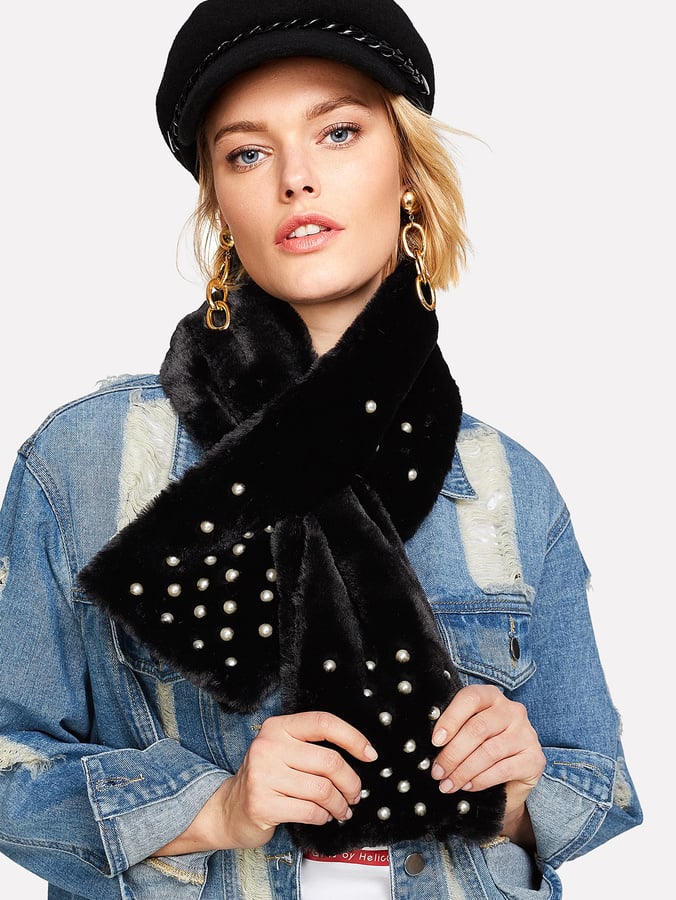 Shein Faux Pearl Tippet Scarf
