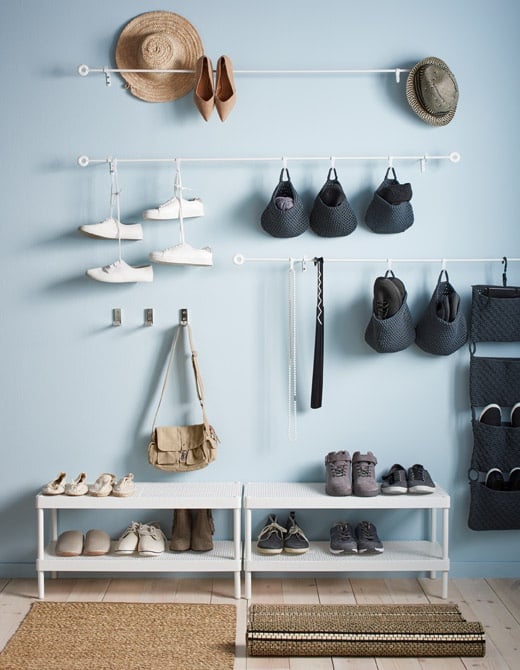 A Closet Update: Hacking Shelves for Boot & Shoe Storage  Shoe shelf in  closet, Closet shoe storage, Shoe storage