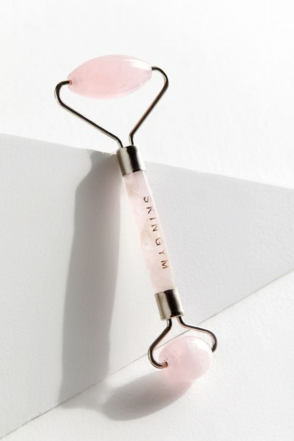 Skin Gym Rose Quartz Crystal Facial Roller Best Self Care Beauty