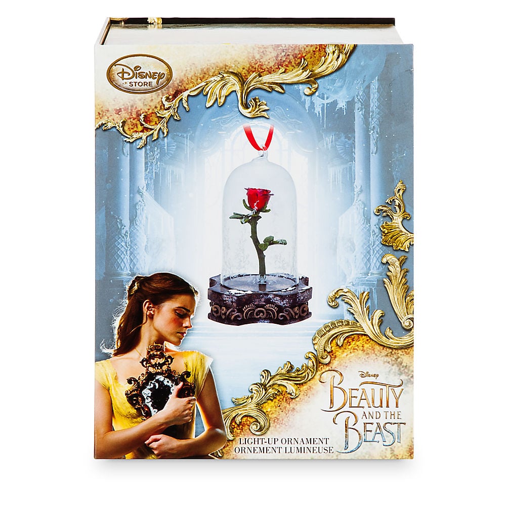Beauty and the Beast Rose Ornament